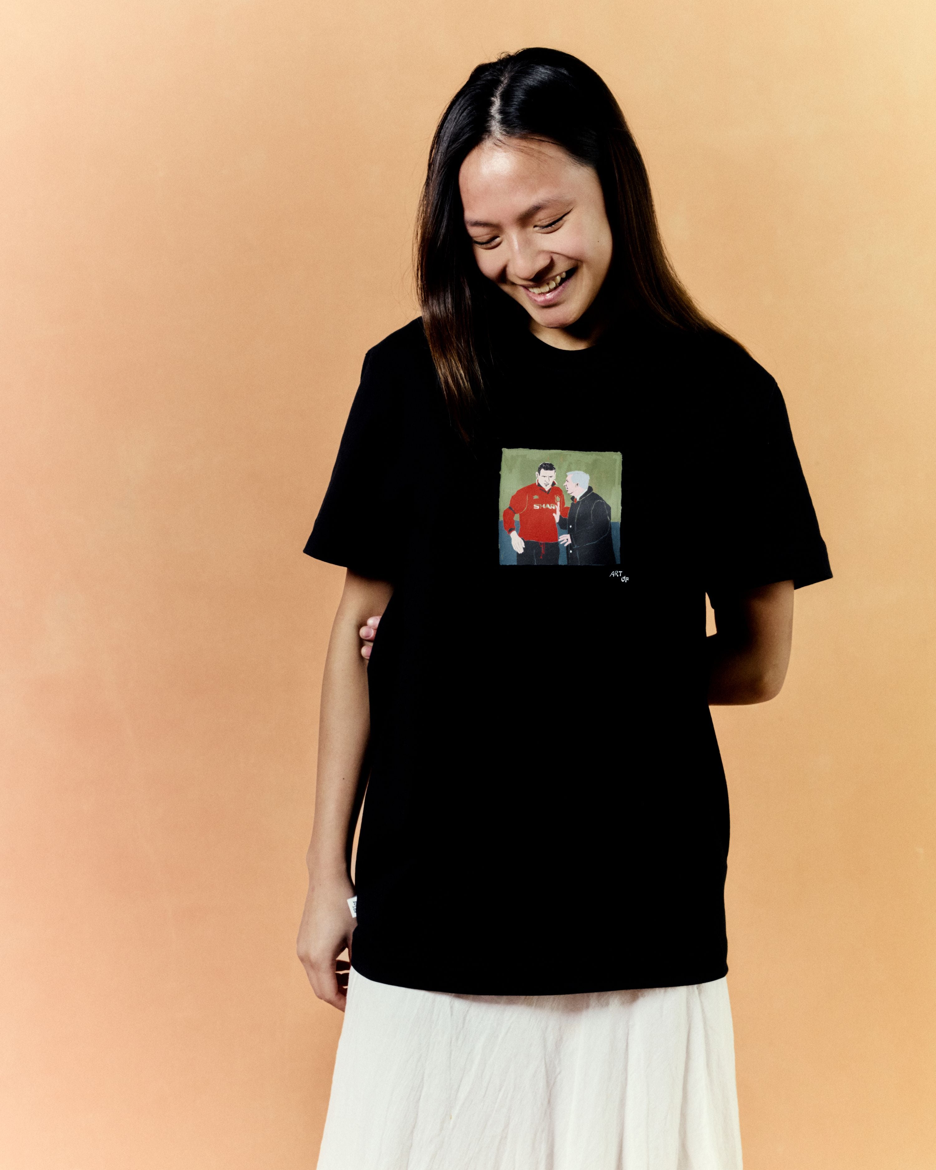 ART OF United Mates Tee | MUFC Black Graphic Football T-shirt