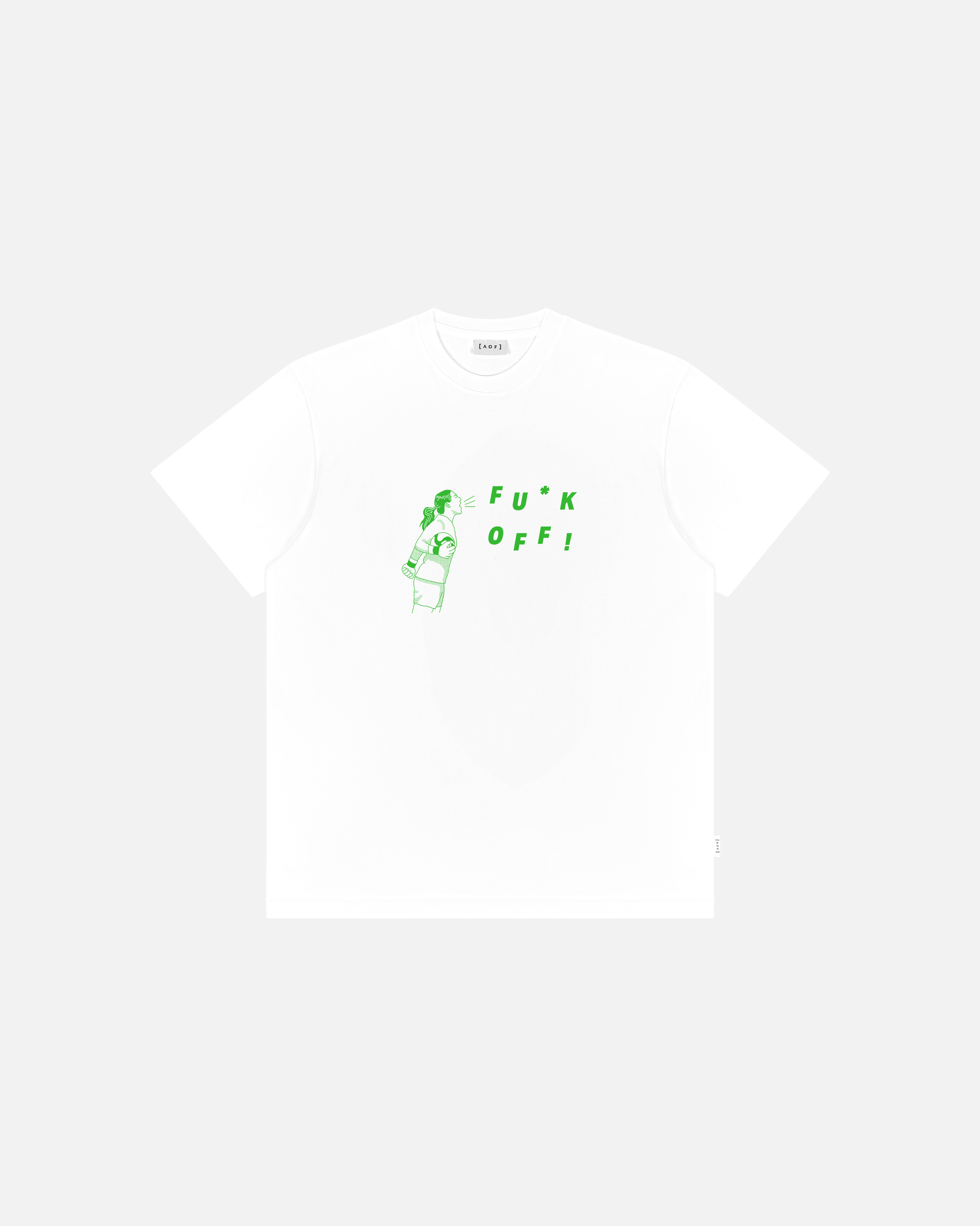 AOF FU*K OFF Tee | White T-shirt | Art of Football