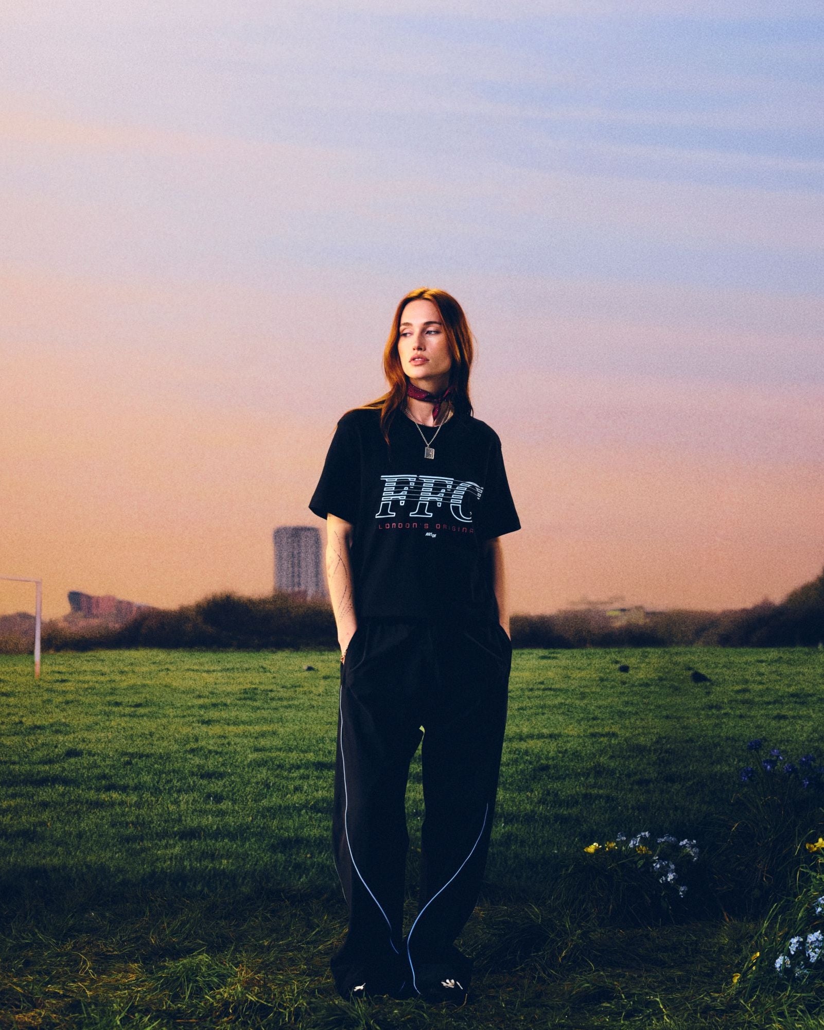 ART OF x Fulham 00s Type Tee | FFC Black Graphic Football T-shirt