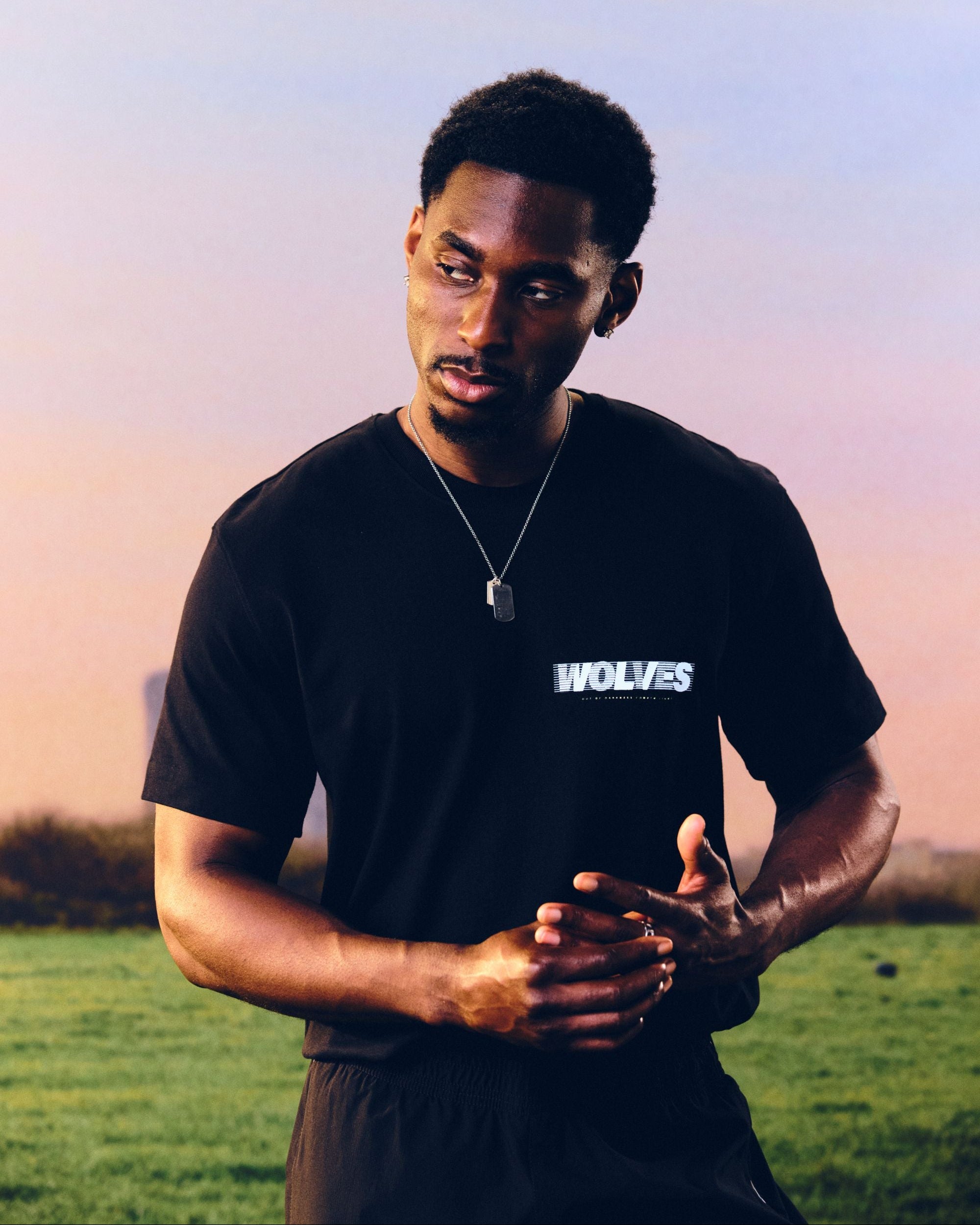 ART OF x Wolves 00s Type Tee | Black Graphic Football T-shirt