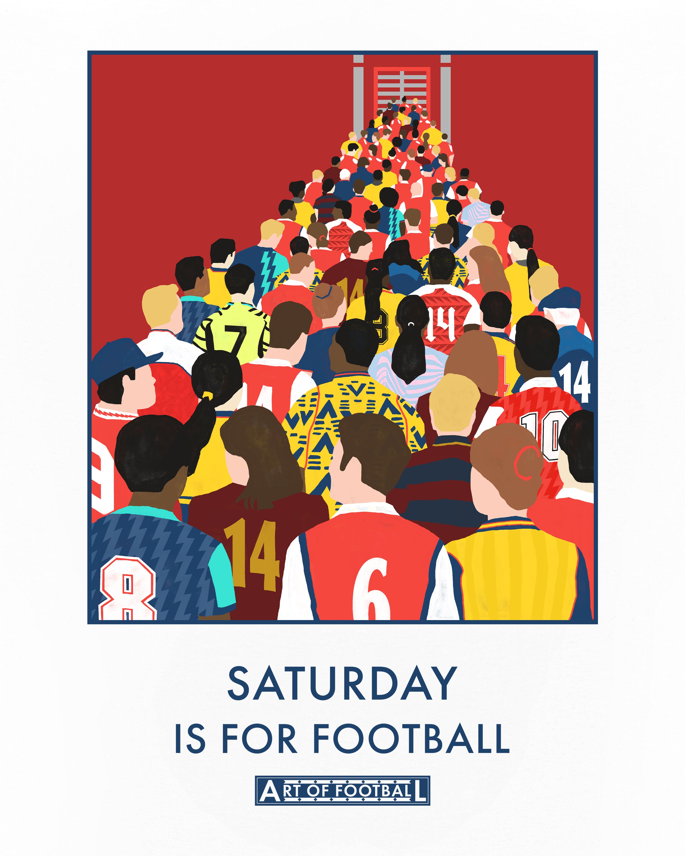 ART OF Saturday Is For Football Tee | AFC White Football T-shirt
