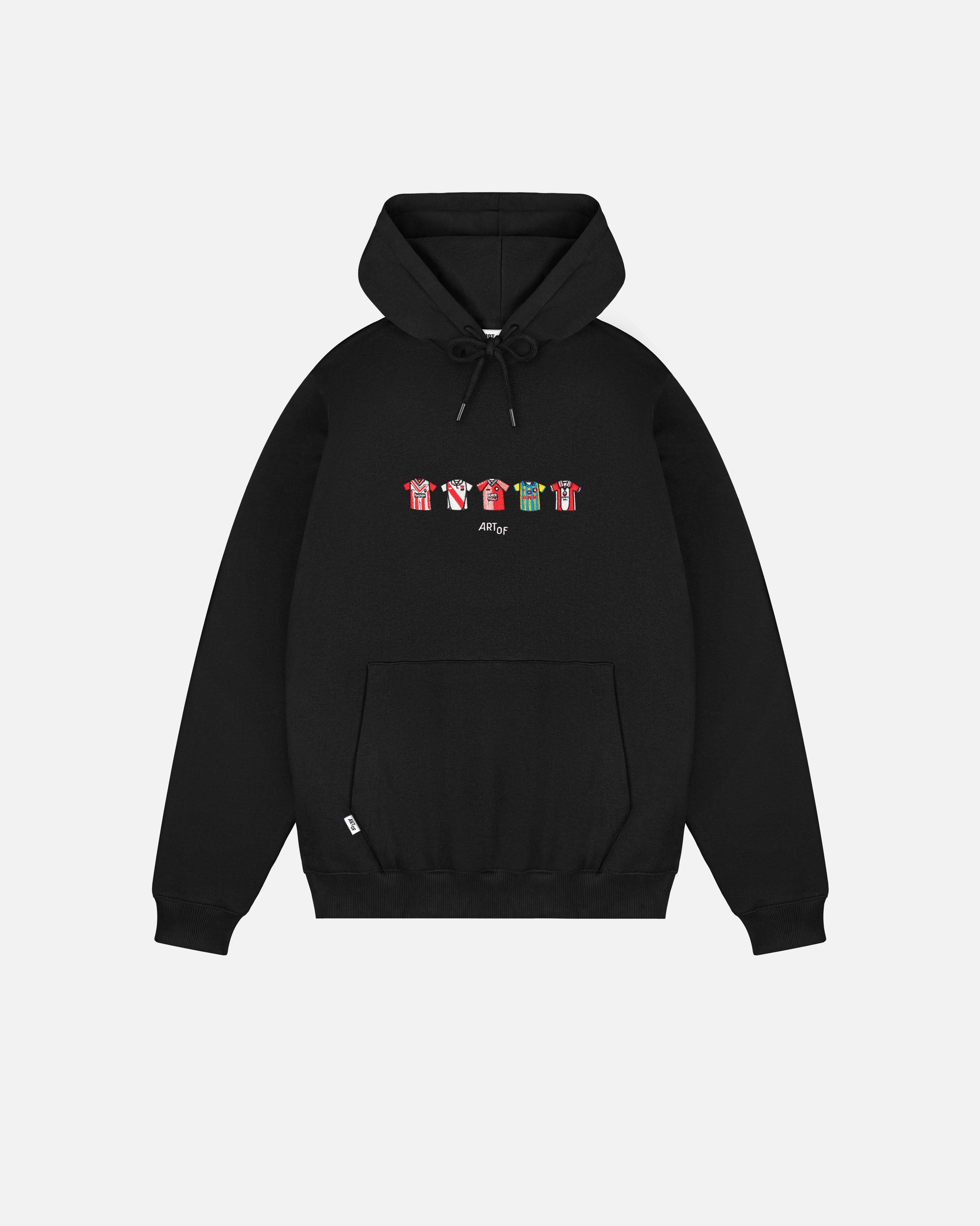 ART OF Southampton Embroidered Classics Black Hoodie | Football Sweat