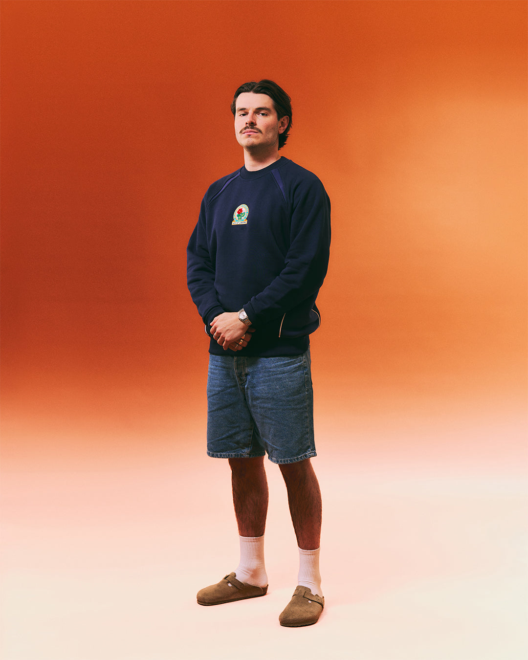 ART OF x Blackburn Rovers Navy & Blue Panelled Sweat | Football Merch