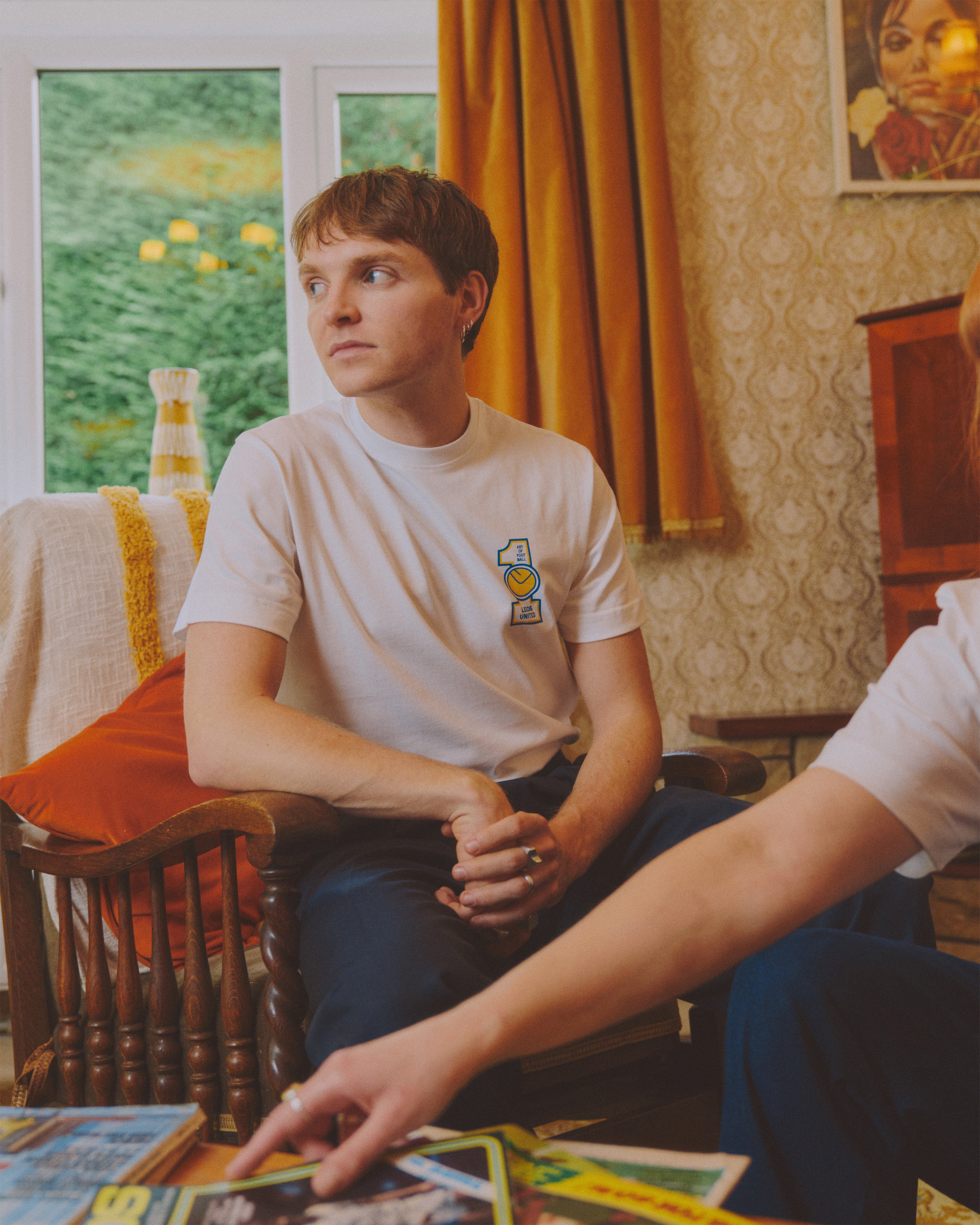 ART OF x Leeds United Patch Tee | LUFC White Graphic Football T-shirt