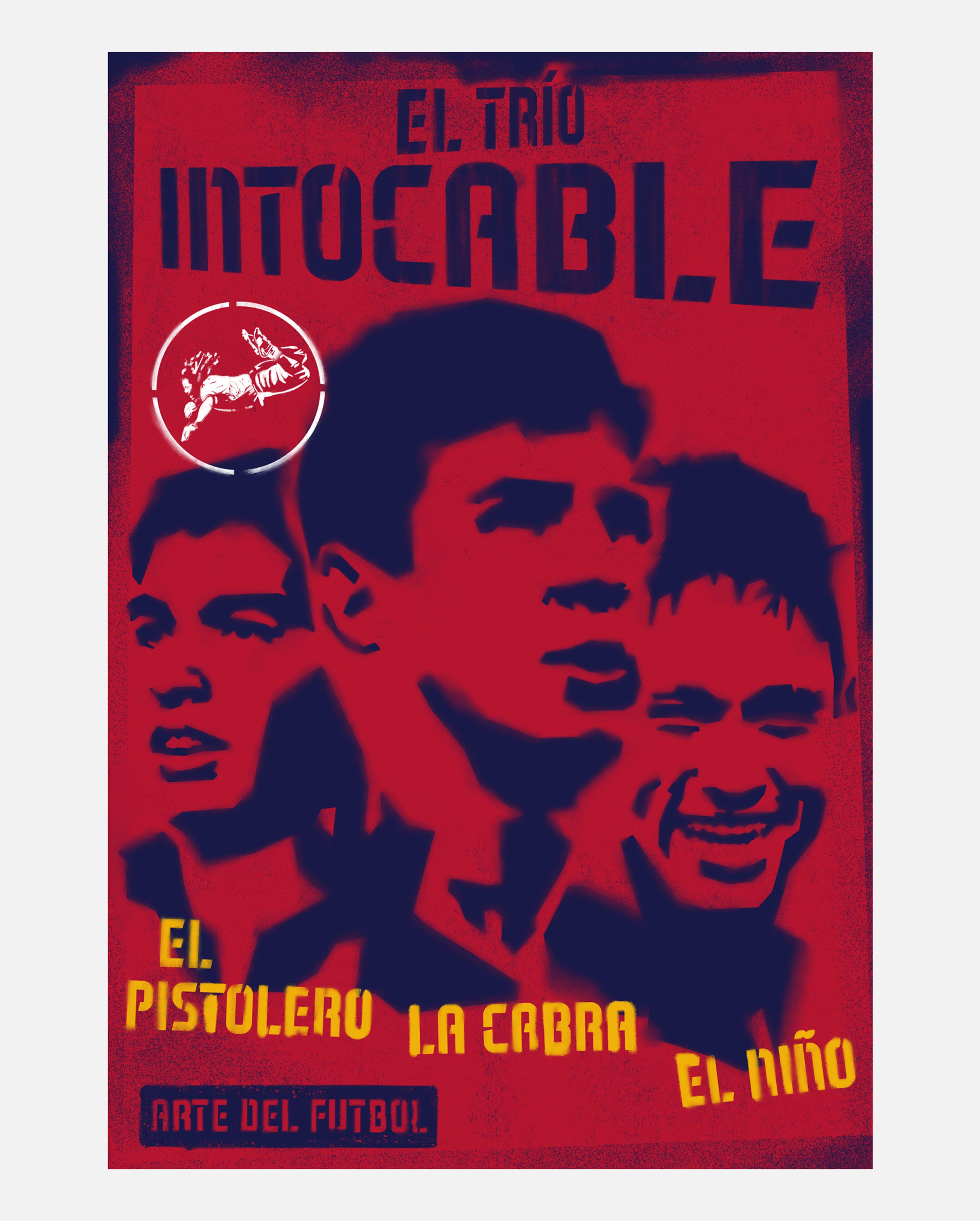 ART OF El Trio Intocable Framed Print | Barcelona Football Wall Art