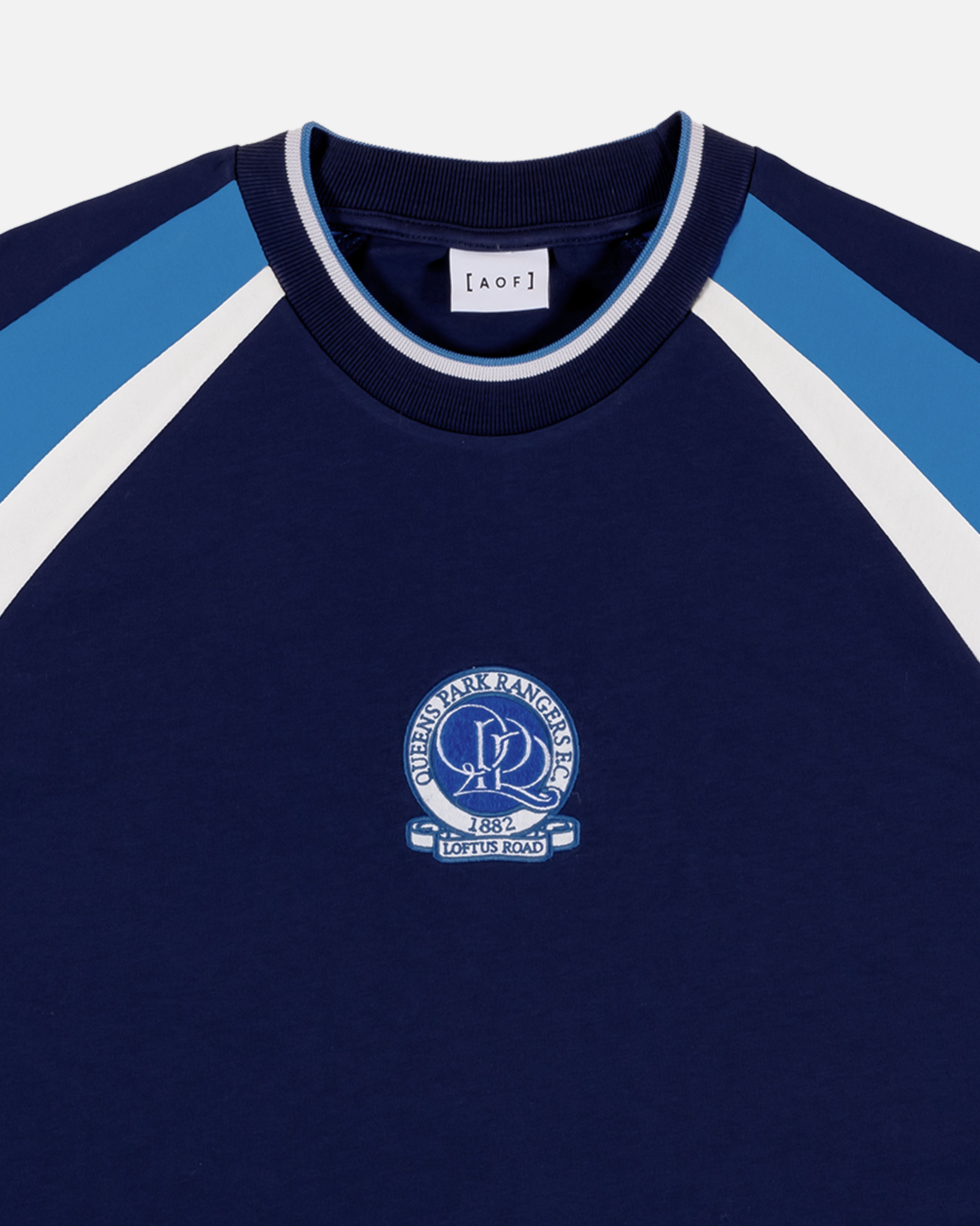 AOF x QPR 90s Oversized Panelled T-shirt | Art of Football