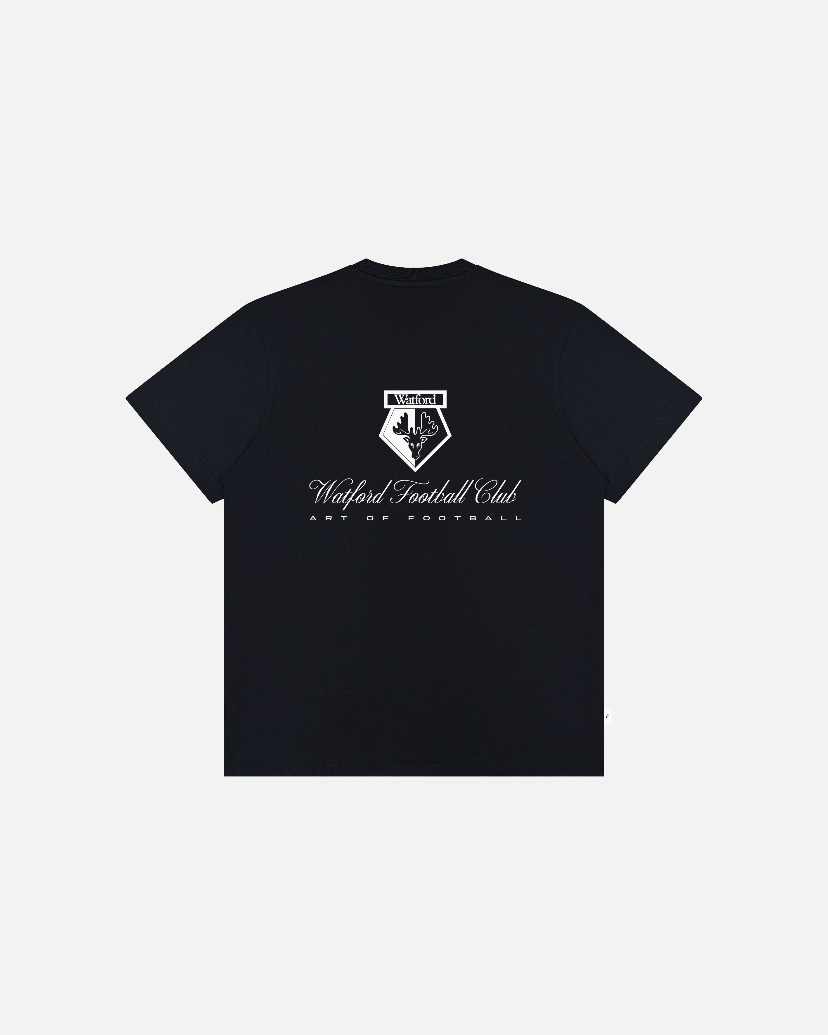 ART OF x Watford Heritage Tee | Black Graphic Football T-shirt
