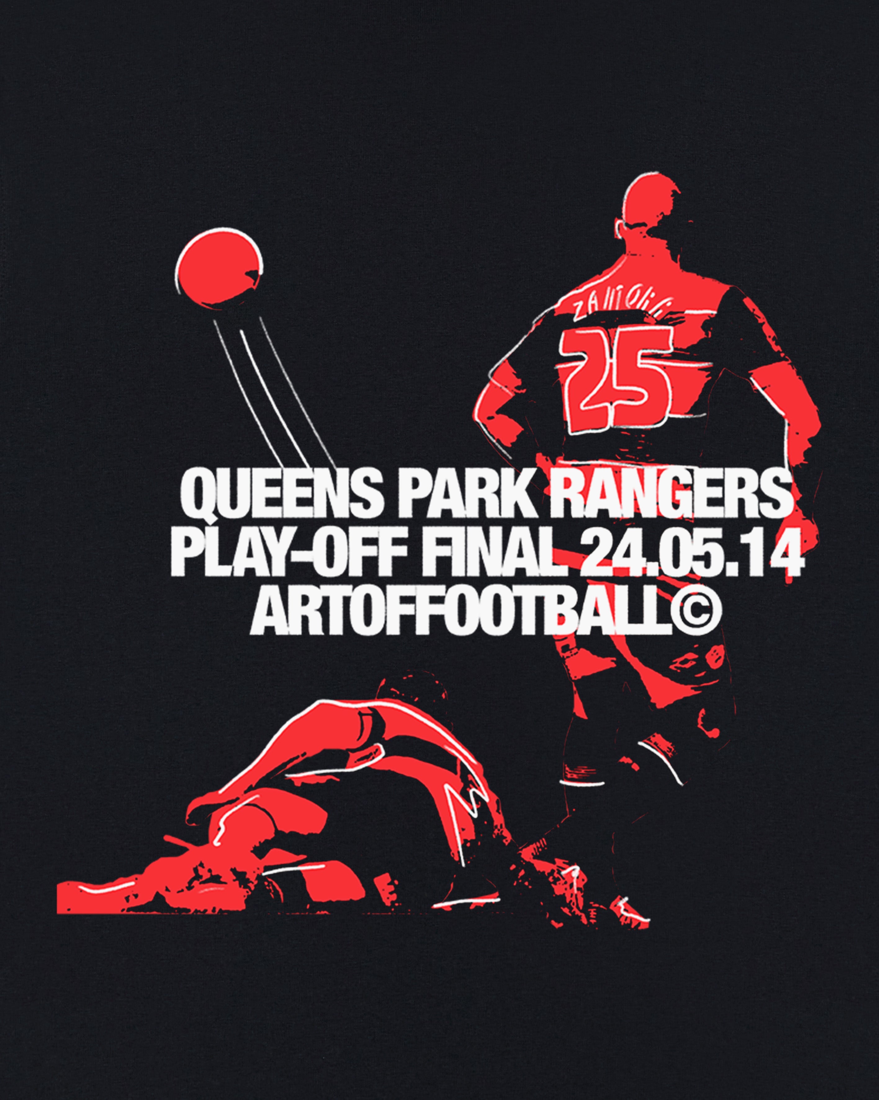 ART OF x QPR Play Off Final 24.05.14 Tee | Black Football T-shirt