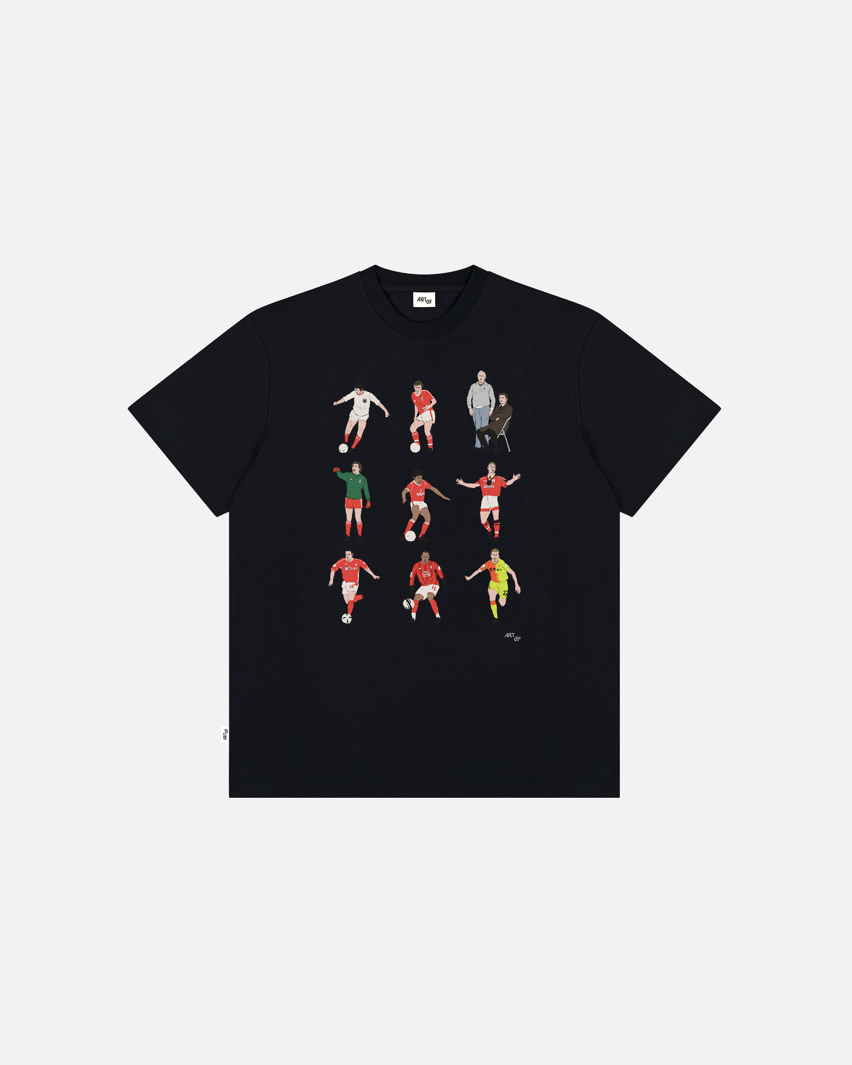 ART OF x Forest Generations Tee | Black Graphic Football T-shirt