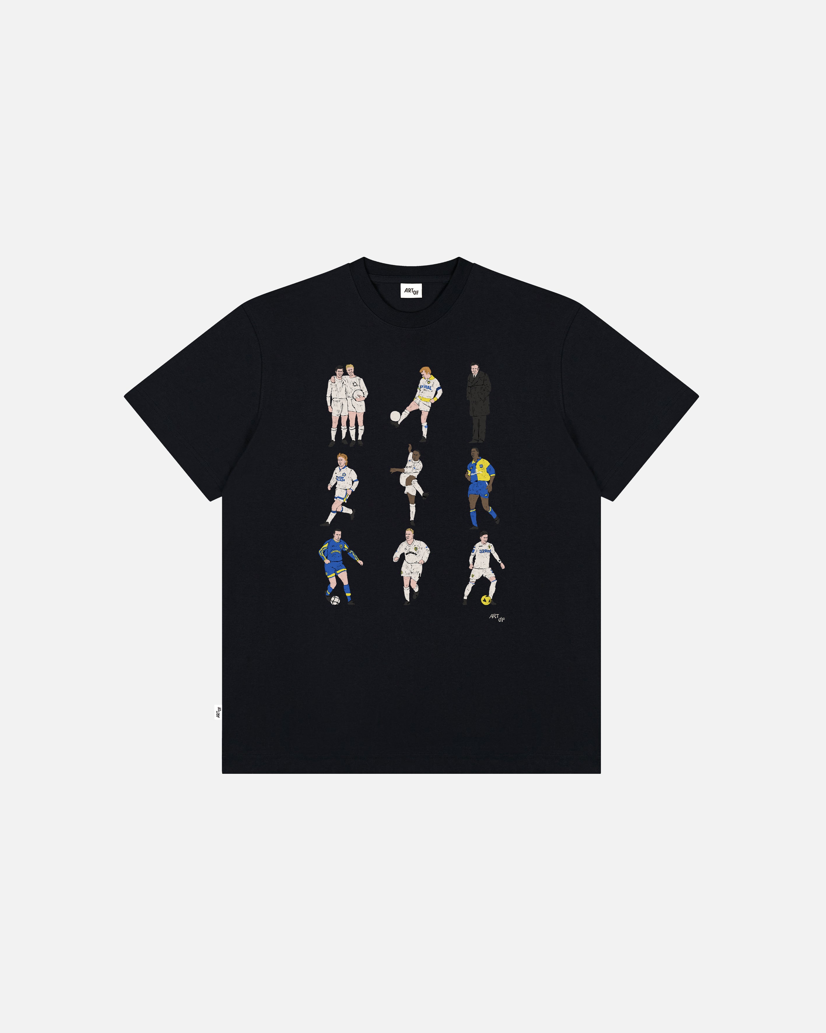 ART OF x Leeds United Generations Tee | Black Graphic Football T-shirt