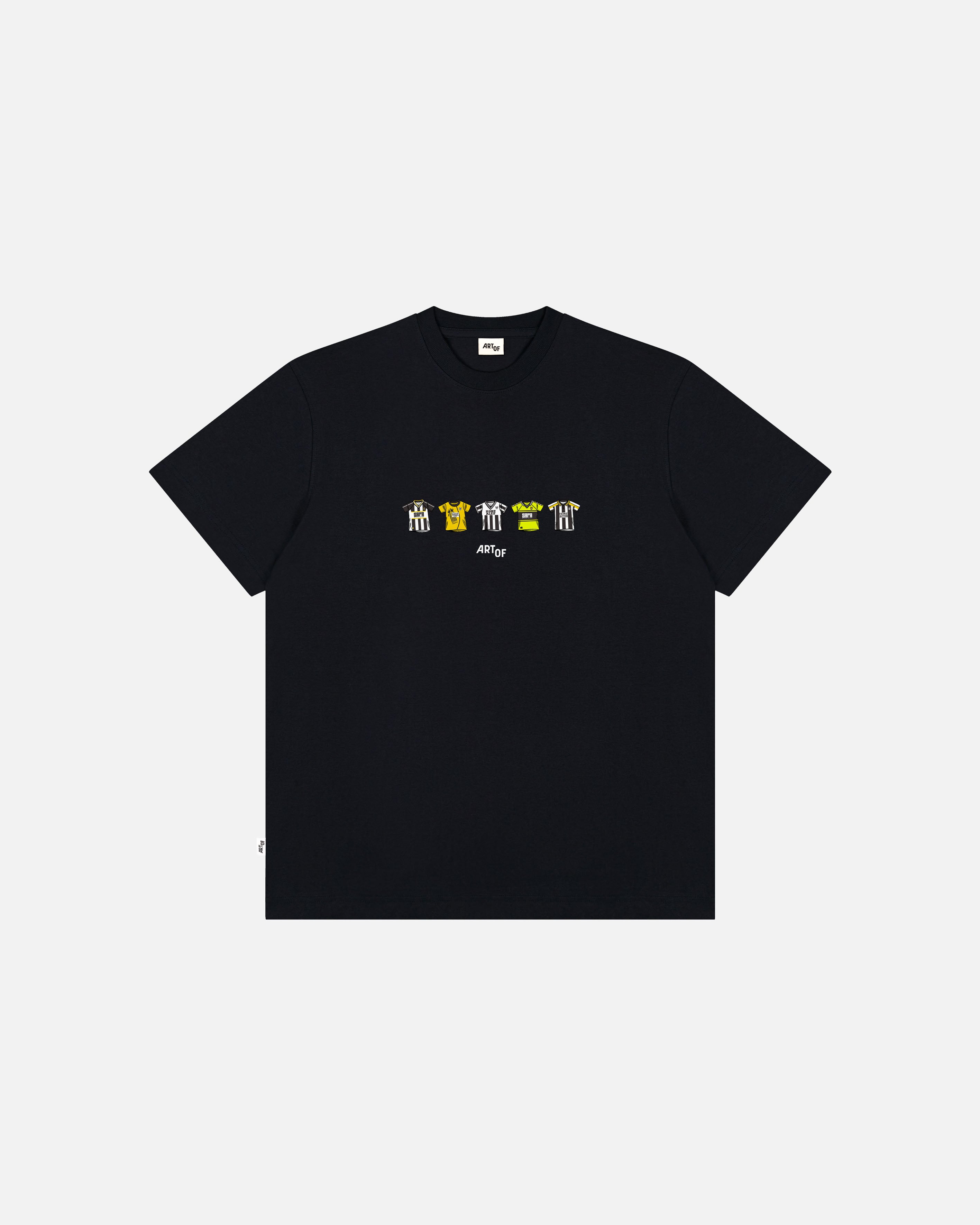 ART OF Notts County Printed Classics Tee | Black Football T-shirt