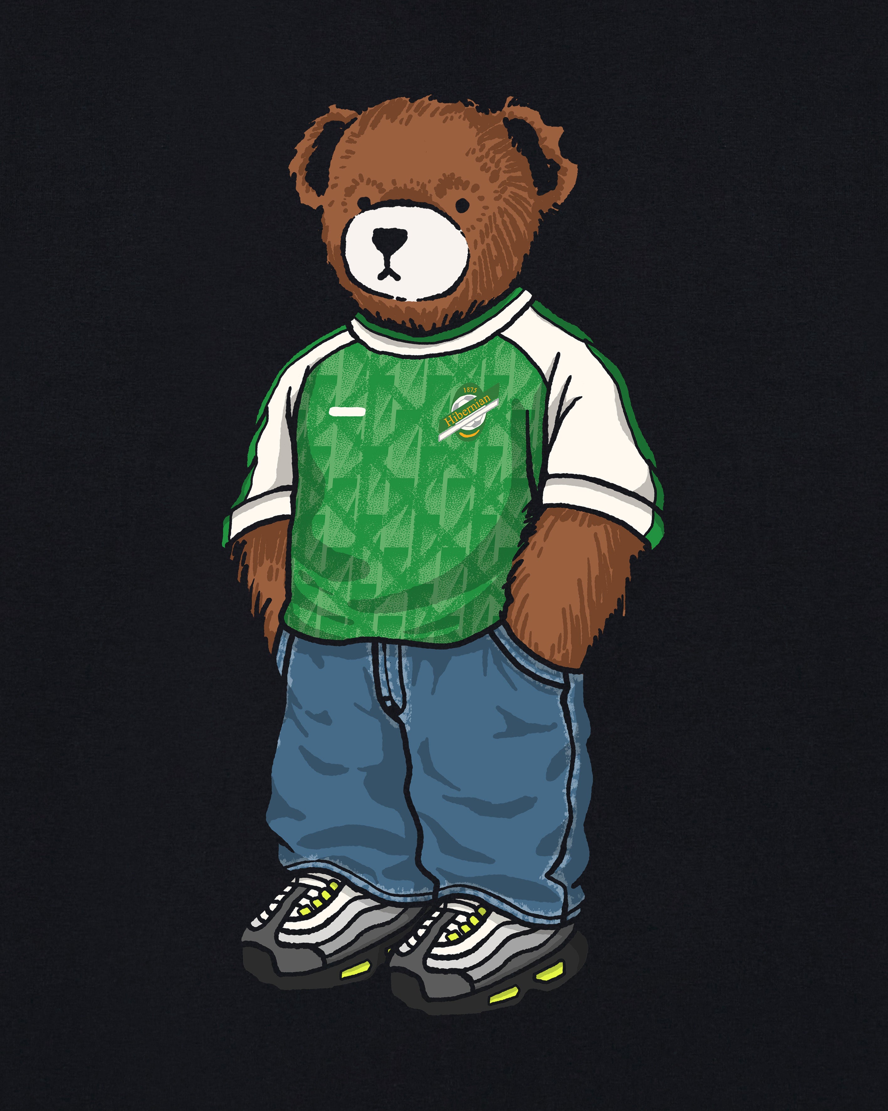 ART OF x Hibernian Home Pickles | Black Graphic Football T-shirt