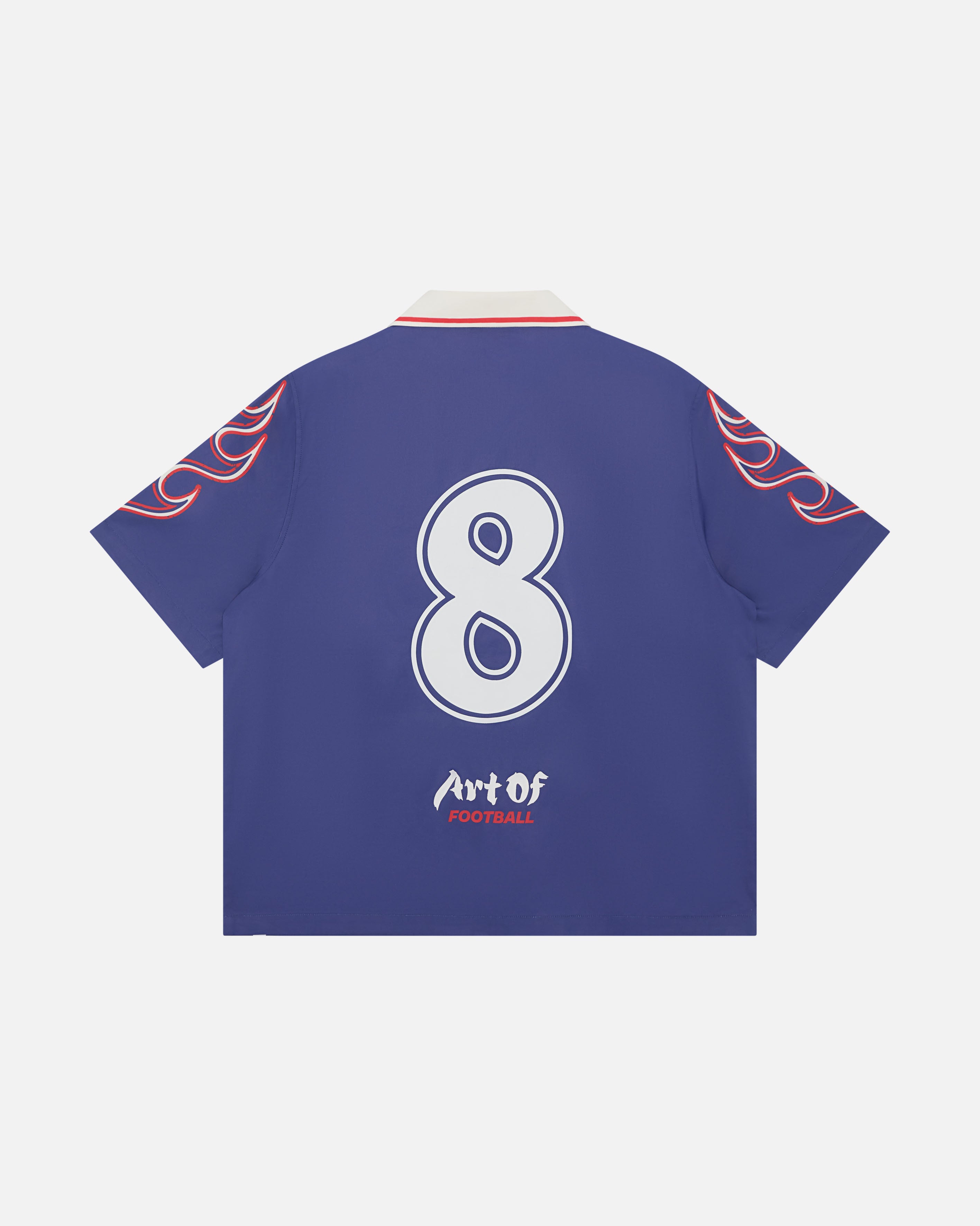ART OF The Samurai Blue Button Down Shirt | Football Top
