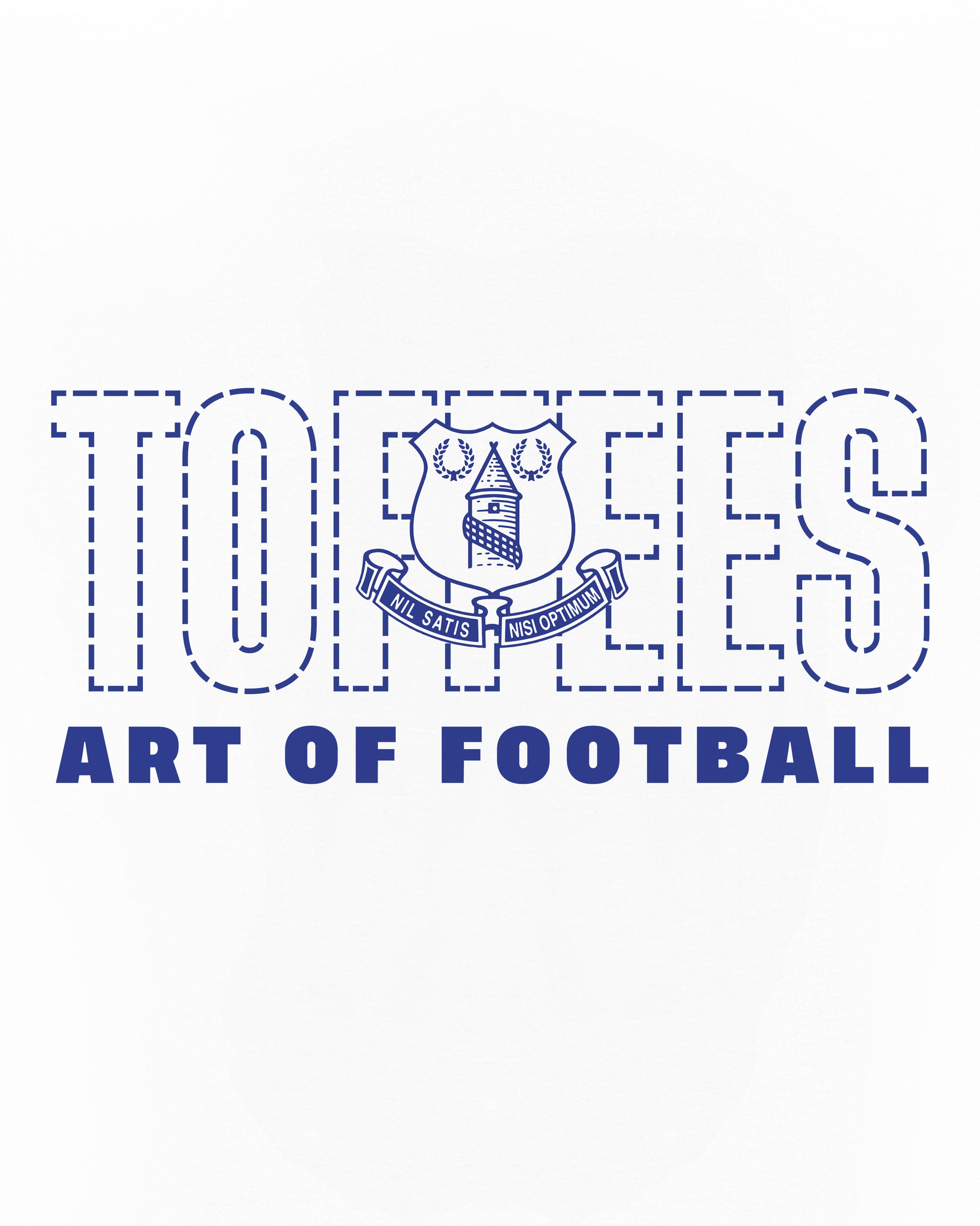 AOF Everton 90s Tee | White Graphic T-shirt | Art of Football