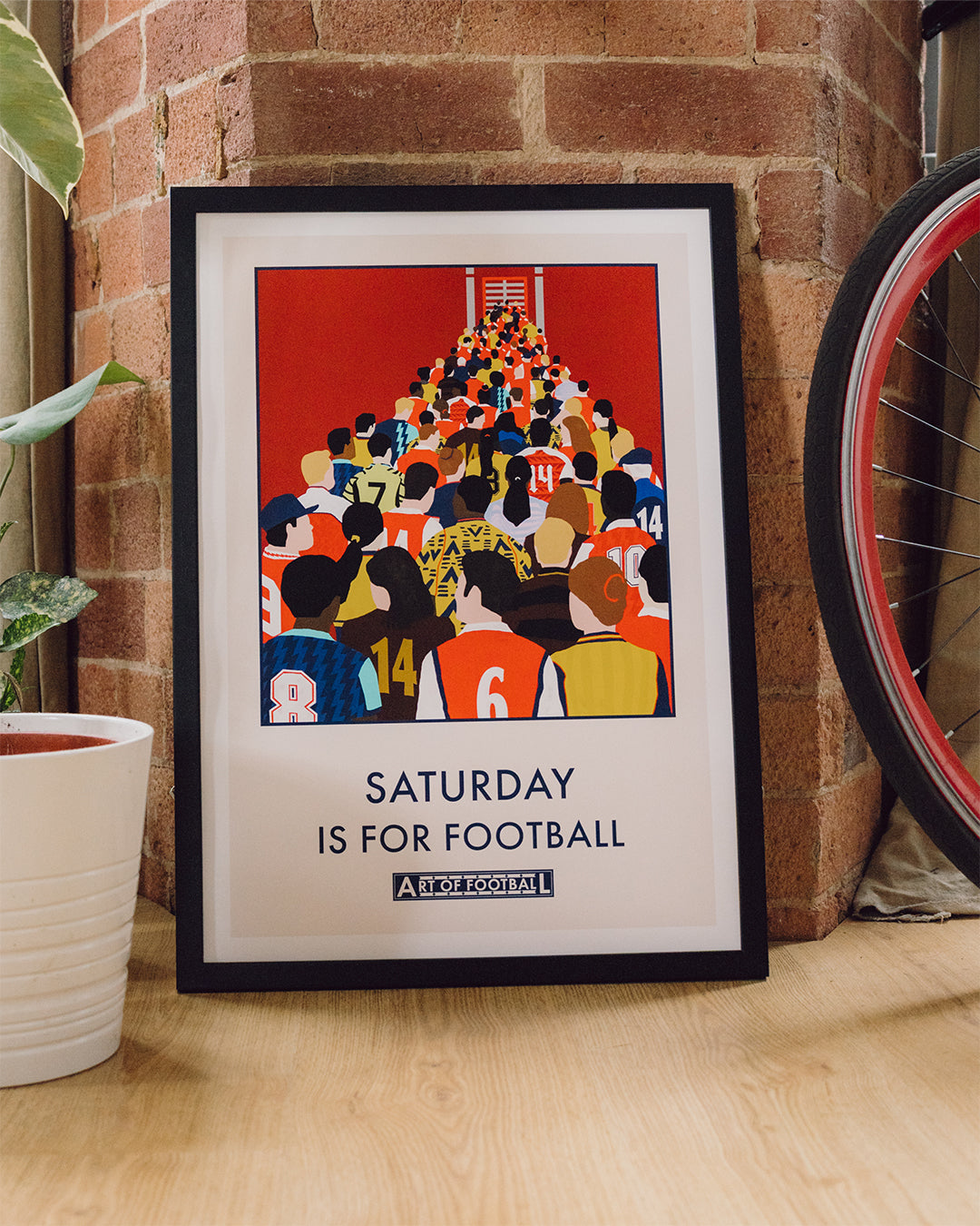 ART OF AFC Saturday Is For Football Framed Print | Wall Art