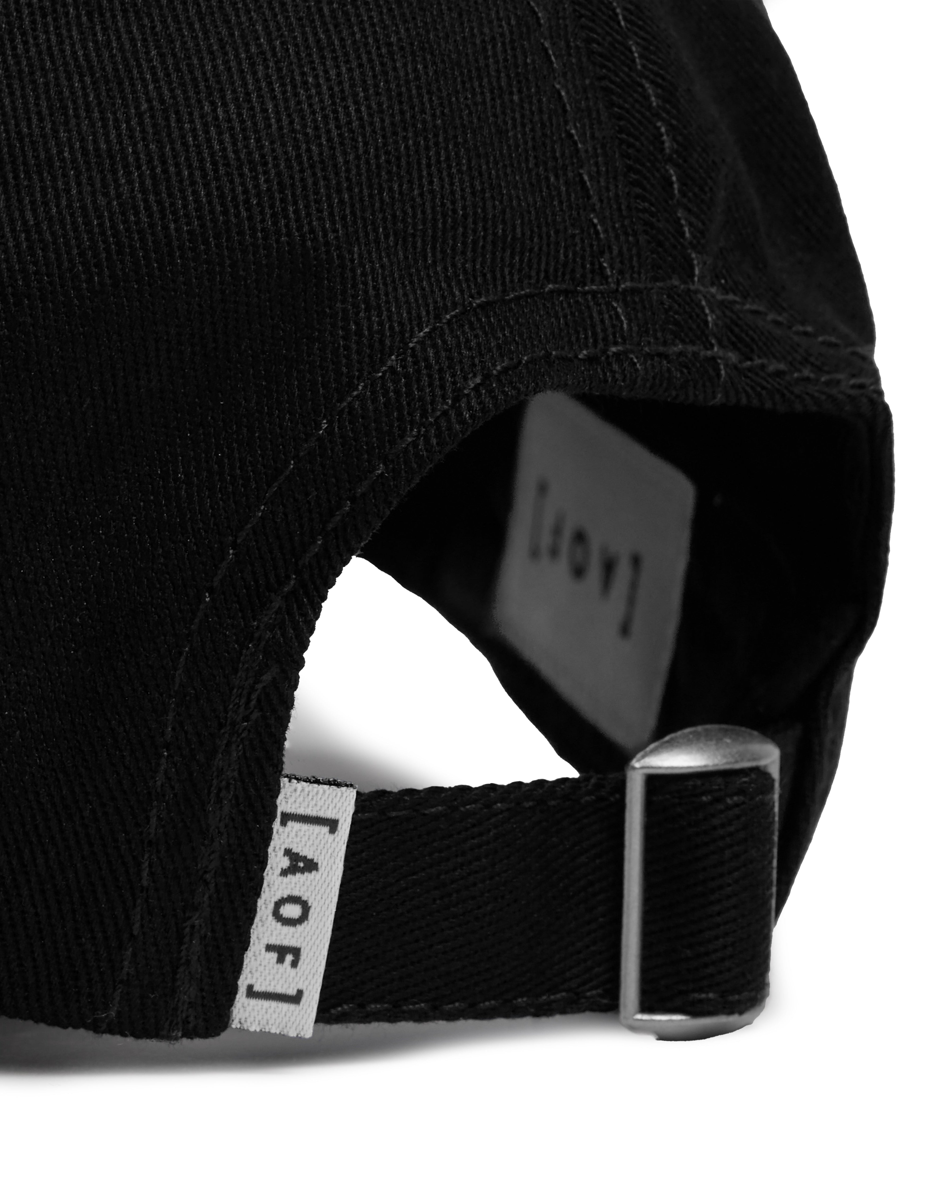 Black Cotton Embroidered Football Hat