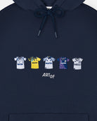 ART OF x THFC Embroidered Classics Navy Hoodie | Shop Football