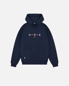 ART OF Football x QPR Embroidered Classics Navy Hoodie | AOF Sweat