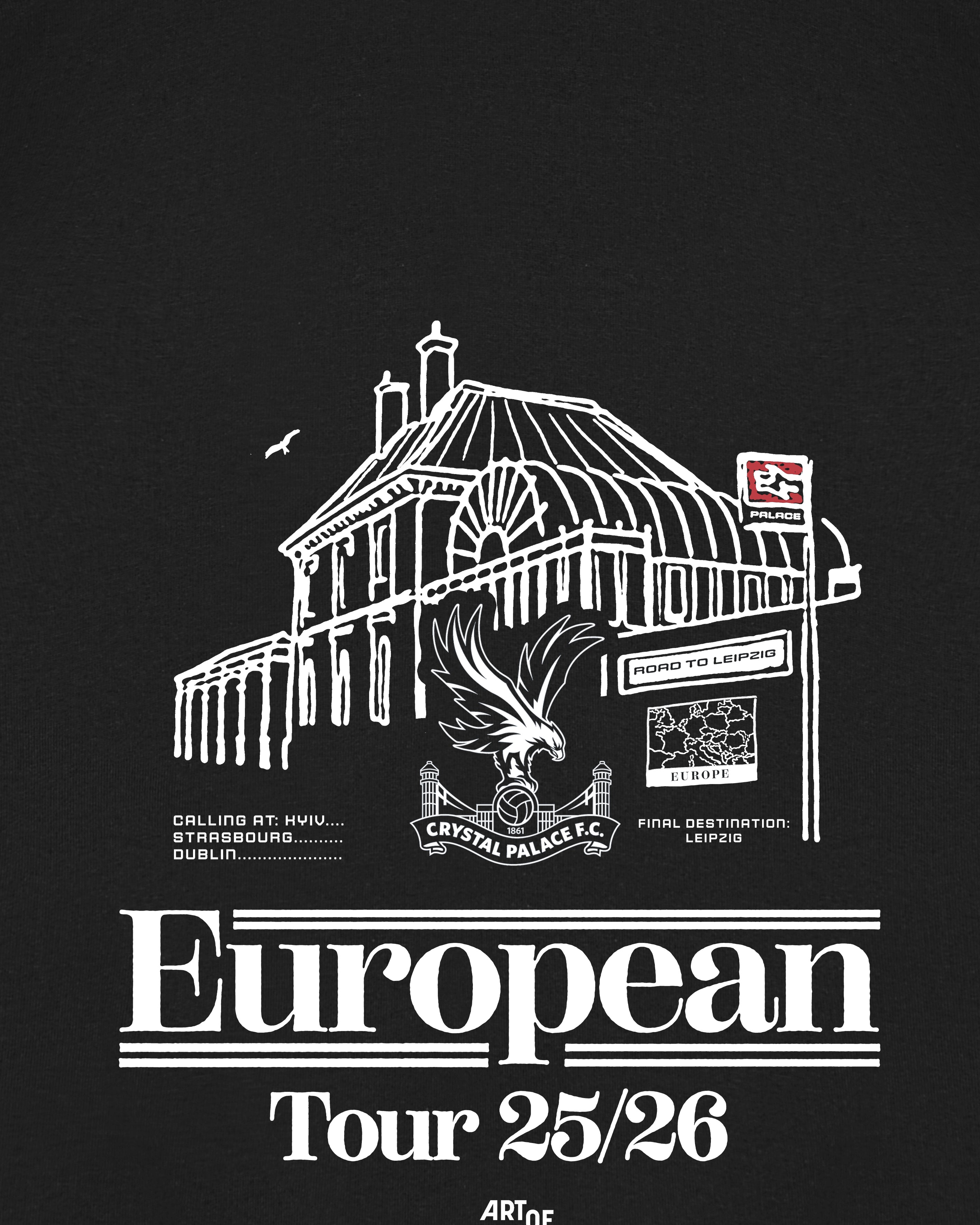 ART OF x Crystal Palace European Tour Sweat | Printed Football Jumper