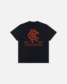 ART OF Football x Rangers 1872 Tee | AOF x RFC Black Graphic T-shirt
