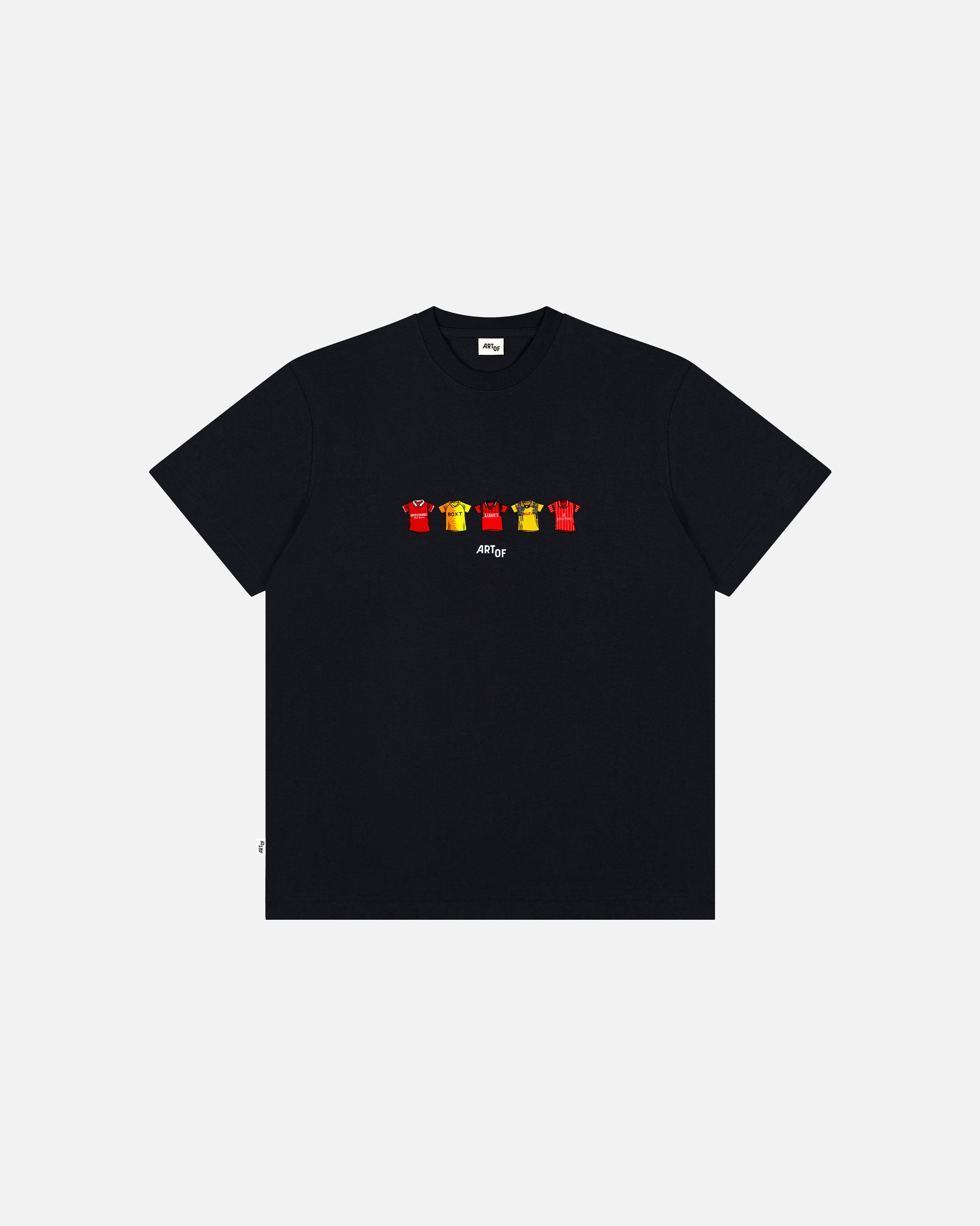 ART OF x Forest Printed Classics Tee | Black Graphic Football T-shirt