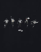 ART OF Geordie Printed Icons Tee | NUFC Black Graphic Football T-shirt