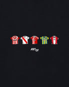 ART OF x Southampton Printed Classics Tee | Black Football T-shirt