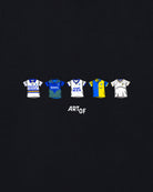 ART OF x Leeds Printed Classics Tee | Black Graphic Football T-shirt