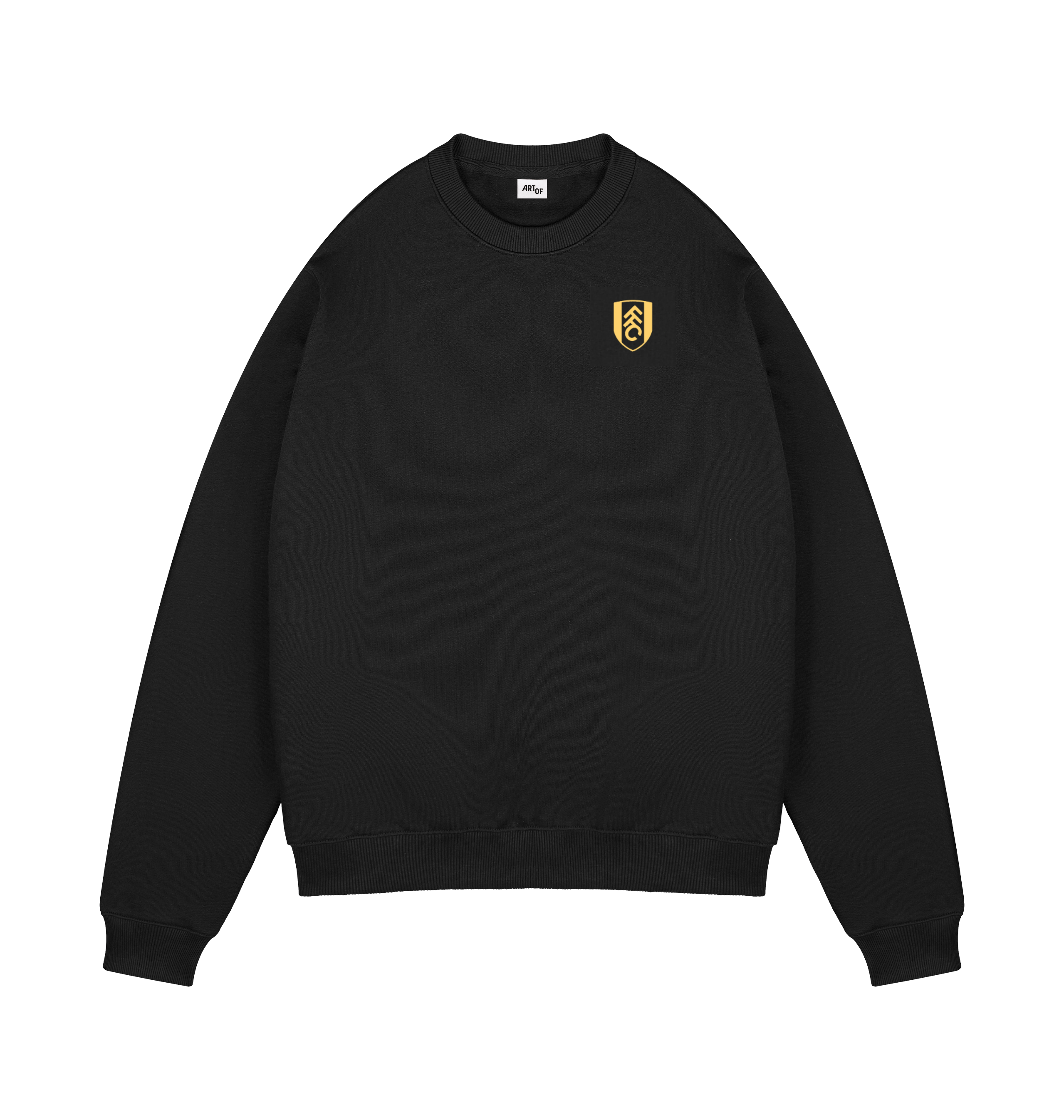Black Printed Sweater Front