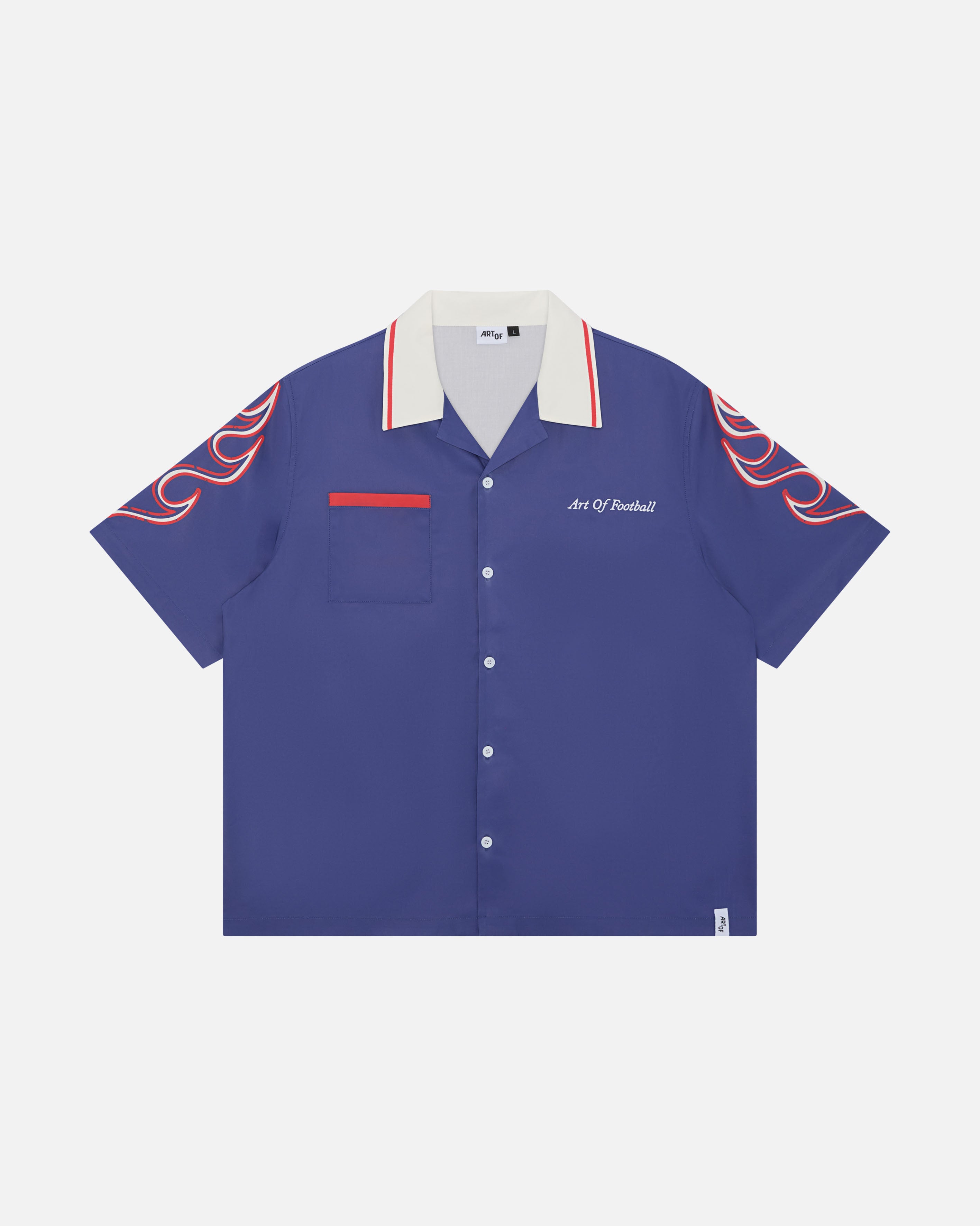 ART OF The Samurai Blue Button Down Shirt | Football Top