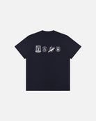 ART OF x Hibs Crest History Tee | HFC Navy Graphic Football T-shirt