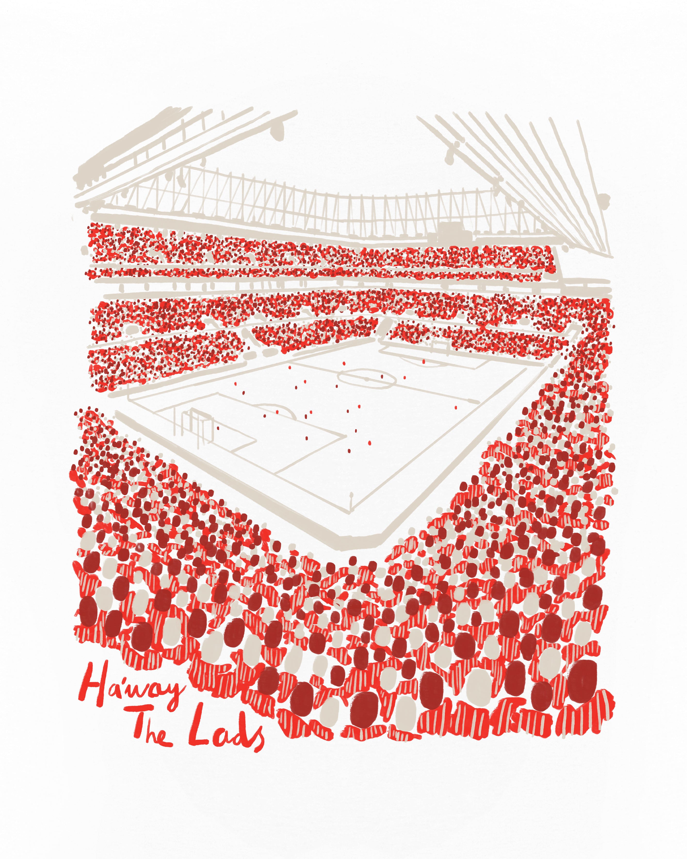 ART OF x Sunderland Twelfth Man Tee | White Graphic Football T-shirt