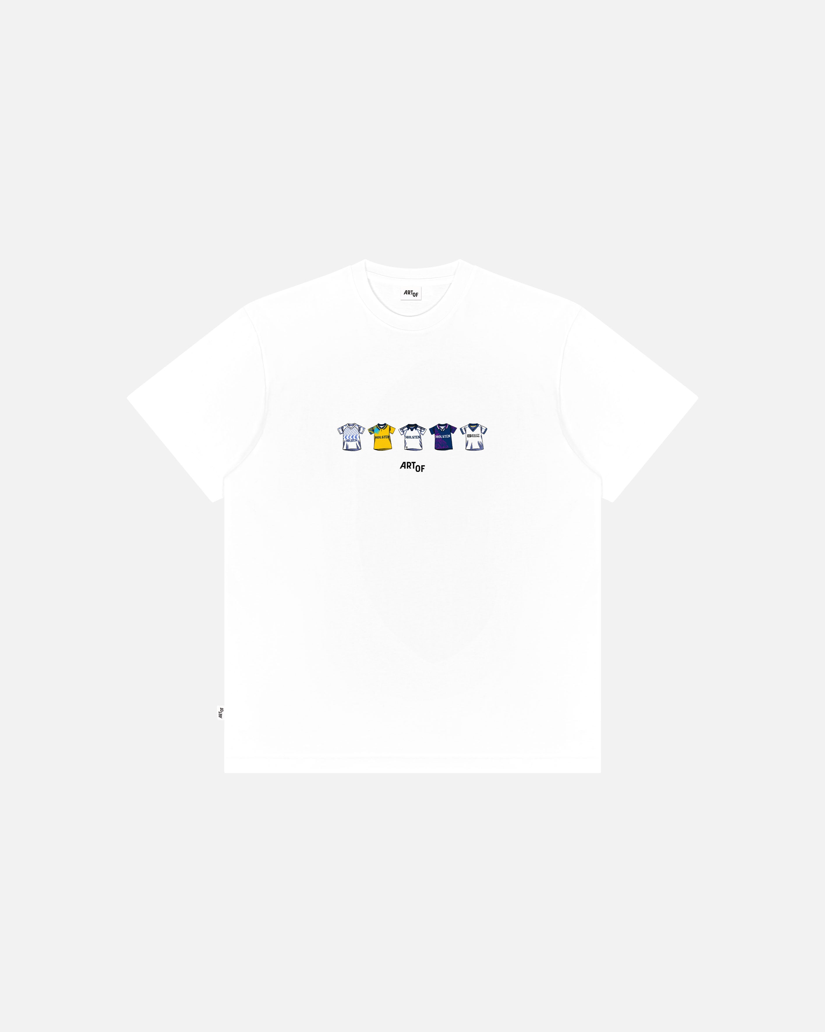 AOF x Spurs Printed Classics Tee | White Graphic Football T-shirt