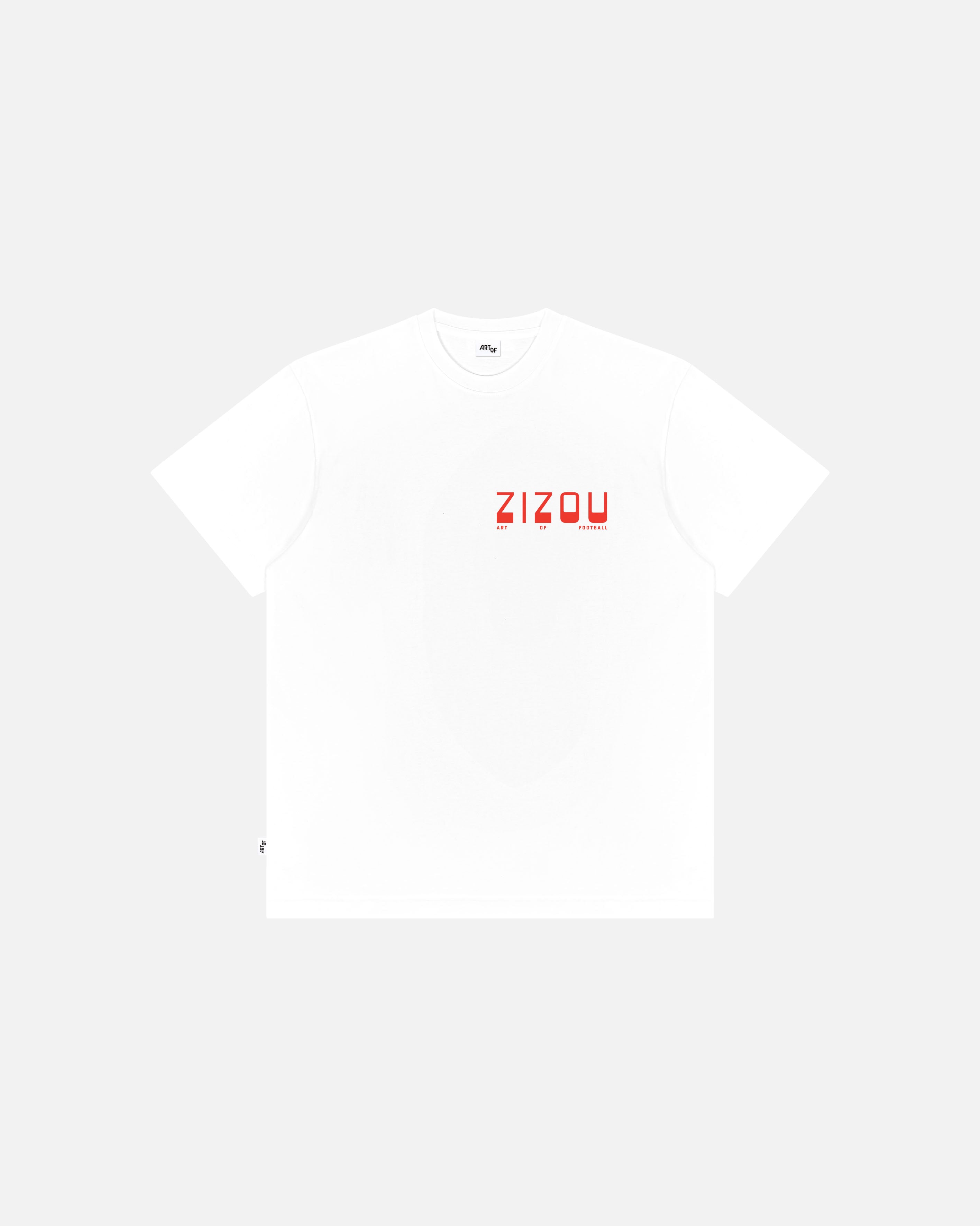 ART OF Zizou Tee | White Graphic French Football T-shirt