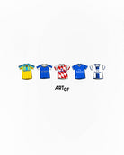 ART OF x Pensioners Printed Classics Tee | White Football T-shirt